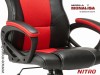 Scaun gaming ieftin Nitro negru/rosu