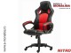 Scaun gaming ieftin Nitro negru/rosu