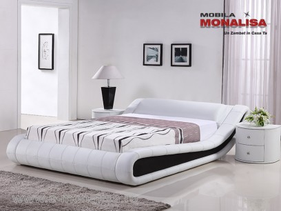 Pat Tapitat Piele Alb