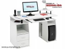 Birou Alb MDF pentru calculator Practic