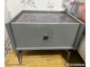 Set Mobila Dormitor moderna gri mdf lucios sticla gri Alessa