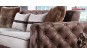 Canapea chesterfield extensibila Armada S Luxury crem + maro