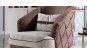 Canapea chesterfield extensibila Armada S Luxury crem + maro
