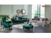 Canapea chesterfield gri extensibila Armada pt. living modern