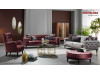 Canapea chesterfield gri extensibila Armada pt. living modern