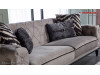 Canapea chesterfield gri extensibila Armada pt. living modern