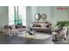 Canapea chesterfield gri extensibila Armada pt. living modern