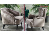 Canapea chesterfield gri extensibila Armada pt. living modern