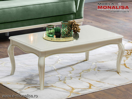 Masa cafea lemn si mdf pentru living elegant Avangard Lux