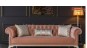 Canapea clasica de Lux roz prafuit Avangard