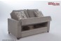 Canapea extensibila stofa bej maro cu lada depozitare Dearborn 3L