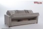 Canapea extensibila stofa bej maro cu lada depozitare Dearborn 3L