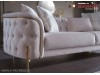 Canapea crem catifea Chester living Modern Dolce de Lux 3 Locuri