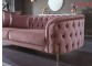 Canapea extensibila roz pudra Dolce gold catifea de Lux 3 Locuri DLC Canapea extensibila roz pudra Dolce gold catifea de Lux 3 Locuri DLC