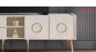 Comoda TV alba pt. living modern elegant Dolce de lux. Unitate Tv DLC
