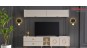 Comoda TV alba pt. living modern elegant Dolce de lux. Unitate Tv DLC