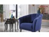 Canapea chesterfield catifea albastru regal Dorea - 3 locuri