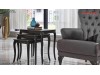 Canapea chesterfield catifea albastru regal Dorea - 3 locuri
