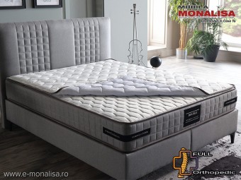 Saltea SuperOrtopedica Double Hybrid Comfort Reversibila Fata Tare / Fata Moale