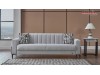 Canapea extensibila Moderna si Confortabila gri Eva 3 locuri