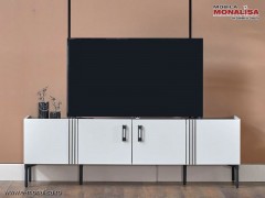 Comoda tv alba pentru living Modern Eva calitate Premium