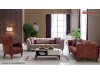 Canapea moderna eleganta Ferra rosu caramiziu 3 locuri