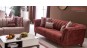 Canapea moderna eleganta Ferra rosu caramiziu 3 locuri Canapea moderna eleganta Ferra rosu caramiziu 3 locuri