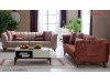 Canapea moderna eleganta Ferra rosu caramiziu 3 locuri