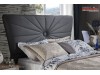 Set Mobila Dormitor moderna alb gri cu lemn pe stil Scandinav Lavin cu 5 usi
