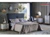 Set Mobila Dormitor moderna alb gri cu lemn pe stil Scandinav Lavin cu 5 usi