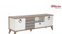 Comoda TV Living Modern finisaj alb si lemn Design Scandinav Lavin Comoda TV Living Modern finisaj alb si lemn Design Scandinav Lavin