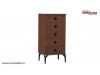 Set Mobila Dormitor modern wenge Matilda 5 usi oglinda pat cu Lada