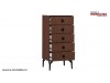 Set Mobila Dormitor modern wenge Matilda 5 usi oglinda pat cu Lada