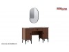 Set Mobila Dormitor modern wenge Matilda 5 usi oglinda pat cu Lada