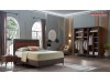Set Mobila Dormitor modern wenge Matilda 5 usi oglinda pat cu Lada