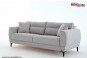 Canapea extensibila Gri 3 locuri cu lada si perne Metropol