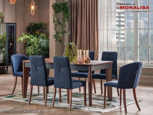 Masa extensibila pentru sufragerie sau living dining Novita