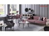 Mobila Living modern de Lux original Prada gri antracit si bej