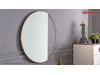 Dormitor alb sidef modern Rita - Set Dulap 5 usi + Comoda 5 sertare + oglinda rotunda
