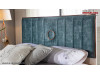 Dormitor alb sidef modern Rita - Set Dulap 5 usi + Comoda 5 sertare + oglinda rotunda