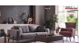 Canapea Gri extensibila pt. living modern Rossini de Lux