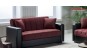 Canapea ieftina extensibila cu lada depozitare Sydney Rosu