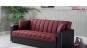 Canapea ieftina extensibila cu lada depozitare Sydney Rosu