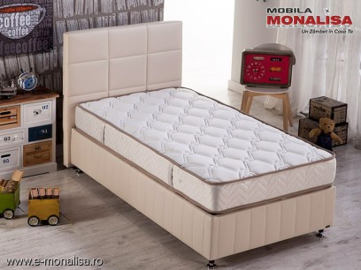 Pat tapitat cu Lada depozitare pt. copii si tineret Tango