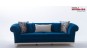 Canapea clasica de Lux Albastru Royal chesterfield Versay