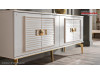 Mobila moderna living de Lux alb ivory Veyron