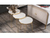 Mobila moderna living de Lux alb ivory Veyron