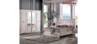 Vanzare Set Mobila Dormitor moderna alb fildes Veyron de Lux usi glisante Bucuresti