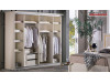 Set Mobila Dormitor moderna alb fildes Veyron de Lux usi glisante
