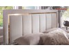 Mobila Dormitor alb fildes Dulap 5 usi Pat 160 Veyron de Lux Modern VRN